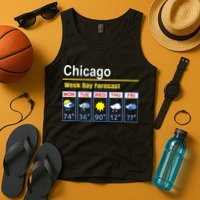 Chicago Erratic 5 Day Weather Forecast Tank Top