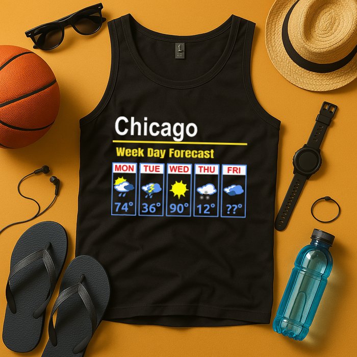Chicago Erratic 5 Day Weather Forecast Tank Top