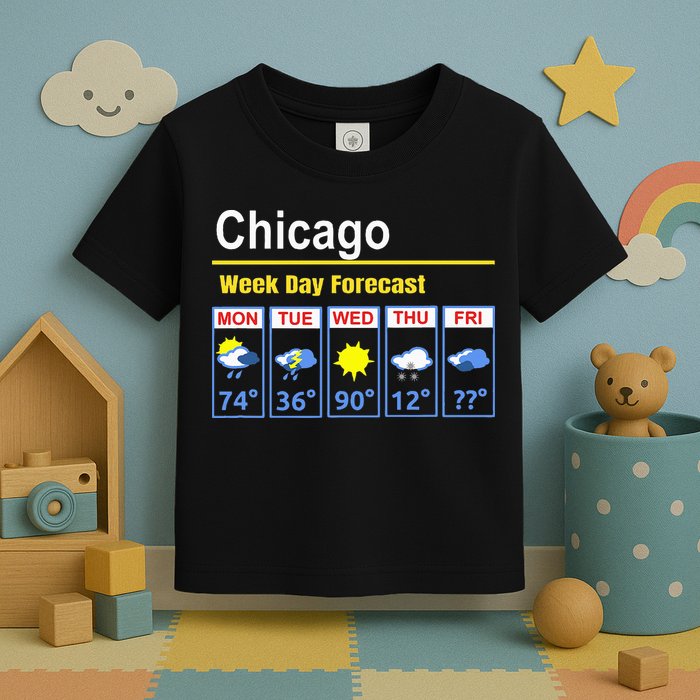 Chicago Erratic 5 Day Weather Forecast Toddler T-Shirt