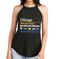 Chicago Erratic 5 Day Weather Forecast Women's Perfect Tri Rocker Tank