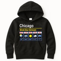 Chicago Erratic 5 Day Weather Forecast Kids Hoodie