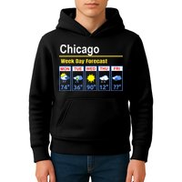 Chicago Erratic 5 Day Weather Forecast Kids Hoodie