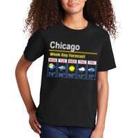 Chicago Erratic 5 Day Weather Forecast Kids T-Shirt