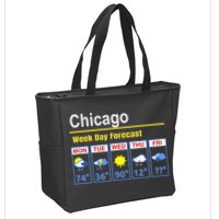 Chicago Erratic 5 Day Weather Forecast Zip Tote Bag