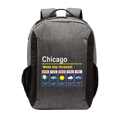 Chicago Erratic 5 Day Weather Forecast Vector Backpack