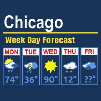 Chicago Erratic 5 Day Weather Forecast Infant Baby Jersey Bodysuit
