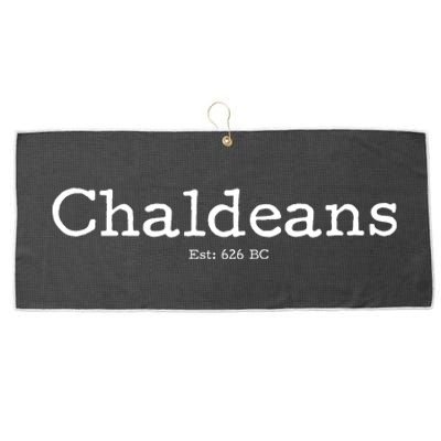 Chaldeans Established 626 BC Large Microfiber Waffle Golf Towel