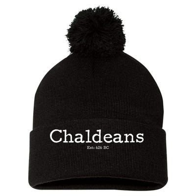 Chaldeans Established 626 BC Pom Pom 12in Knit Beanie