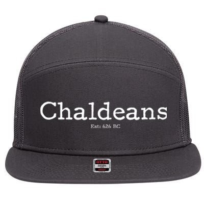 Chaldeans Established 626 BC 7 Panel Mesh Trucker Snapback Hat