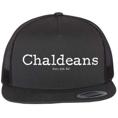 Chaldeans Established 626 BC Flat Bill Trucker Hat