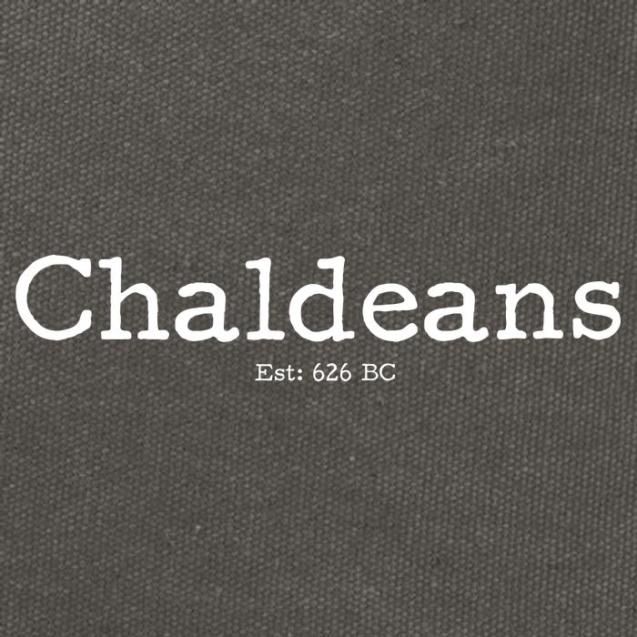 Chaldeans Established 626 BC Cotton Canvas Backpack