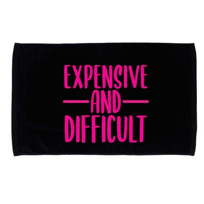 Cute Expensive And Difficult Funny Womens Teens Bougee Microfiber Hand Towel