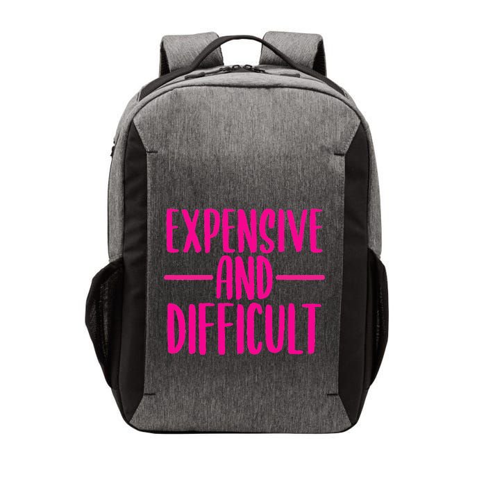 Cute Expensive And Difficult Funny Womens Teens Bougee Vector Backpack