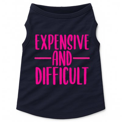 Cute Expensive And Difficult Funny Womens Teens Bougee Doggie Tank