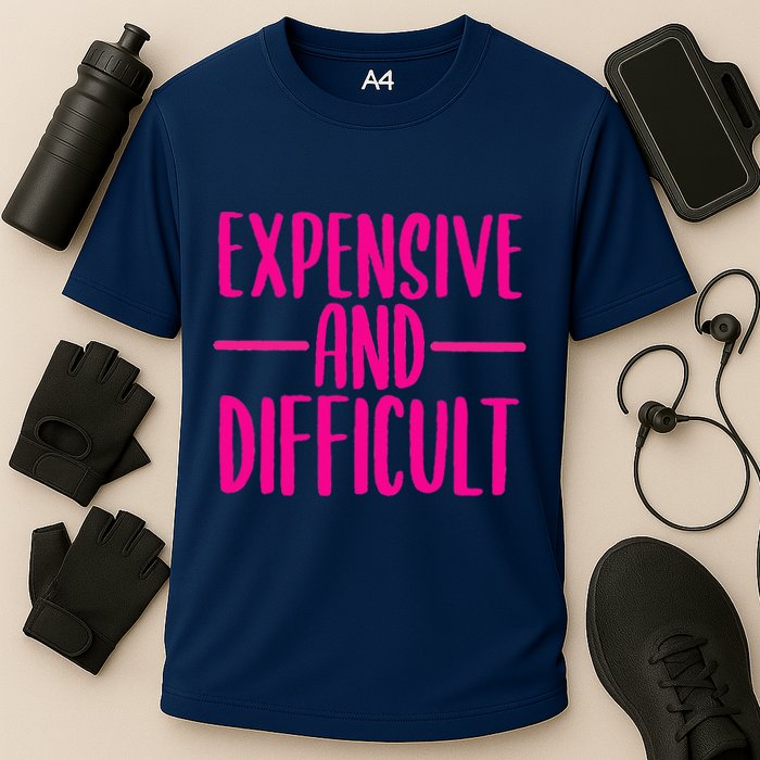 Cute Expensive And Difficult Funny Womens Teens Bougee Performance Shirt