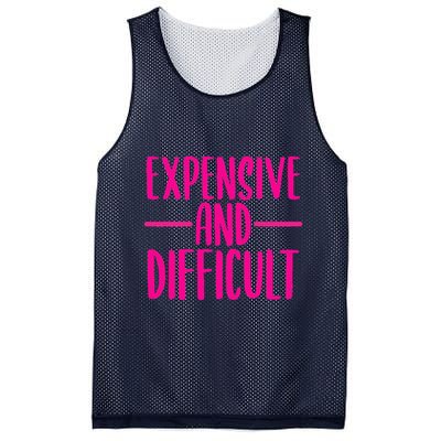 Cute Expensive And Difficult Funny Womens Teens Bougee Mesh Reversible Basketball Jersey Tank