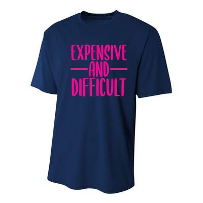 Cute Expensive And Difficult Funny Womens Teens Bougee Youth Performance Sprint T-Shirt