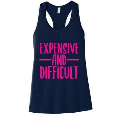 Cute Expensive And Difficult Funny Womens Teens Bougee Womens Tank Top
