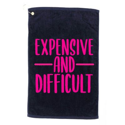 Cute Expensive And Difficult Funny Womens Teens Bougee Golf Towel