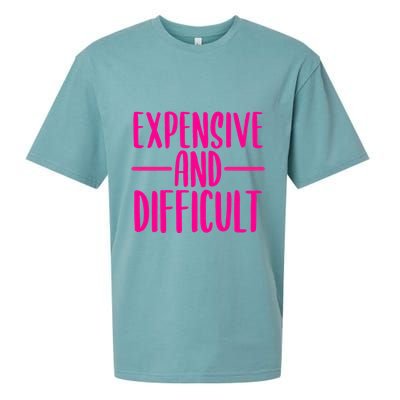 Cute Expensive And Difficult Funny Womens Teens Bougee Sueded Cloud Jersey T-Shirt