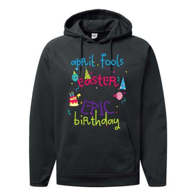 Cute Easter April Fools Birthday Gift Performance Fleece Hoodie