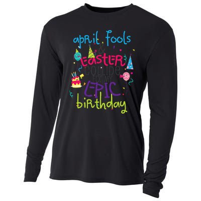 Cute Easter April Fools Birthday Gift Cooling Performance Long Sleeve Crew