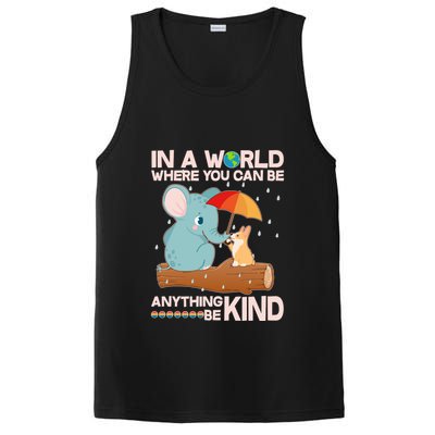Cute Elephant And Corgi Be Kind PosiCharge Competitor Tank