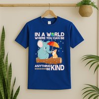 Cute Elephant And Corgi Be Kind T-Shirt