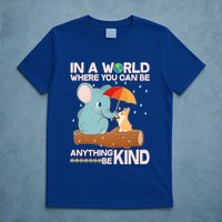 Cute Elephant And Corgi Be Kind T-Shirt