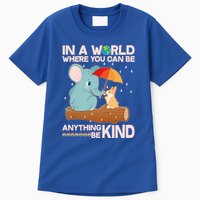 Cute Elephant And Corgi Be Kind Tall T-Shirt