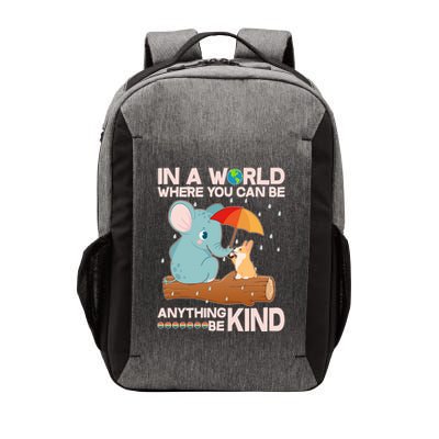 Cute Elephant And Corgi Be Kind Vector Backpack