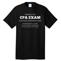 CPA Exam Accounting Major Certified Public Gift For Accountant Tall T-Shirt