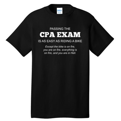 CPA Exam Accounting Major Certified Public Gift For Accountant Tall T-Shirt