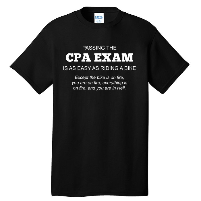 CPA Exam Accounting Major Certified Public Gift For Accountant Tall T-Shirt