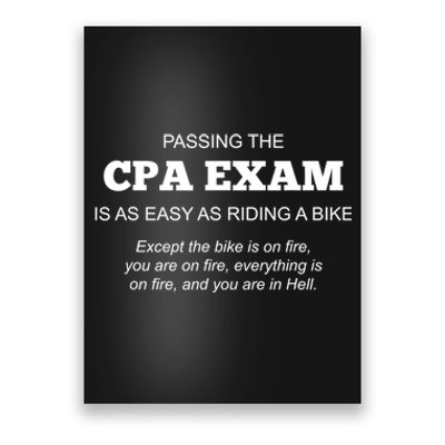 CPA Exam Accounting Major Certified Public Gift For Accountant Poster