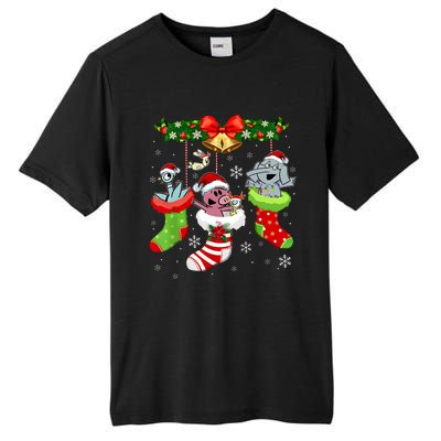 Cute Elephant And Piggie Christmas Tall Fusion ChromaSoft Performance T-Shirt