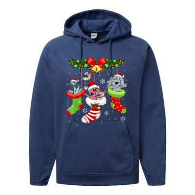 Cute Elephant And Piggie Christmas Performance Fleece Hoodie