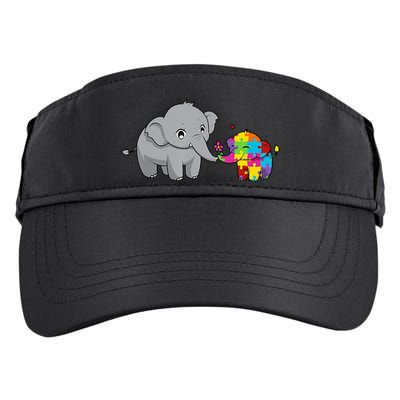 Cute Elephant Autism Awareness Adult Drive Performance Visor