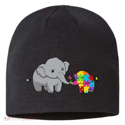 Cute Elephant Autism Awareness Sustainable Beanie