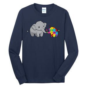 Cute Elephant Autism Awareness Tall Long Sleeve T-Shirt