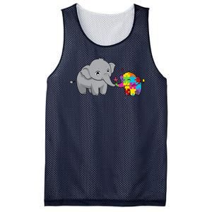 Cute Elephant Autism Awareness Mesh Reversible Basketball Jersey Tank