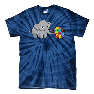 Cute Elephant Autism Awareness Tie-Dye T-Shirt