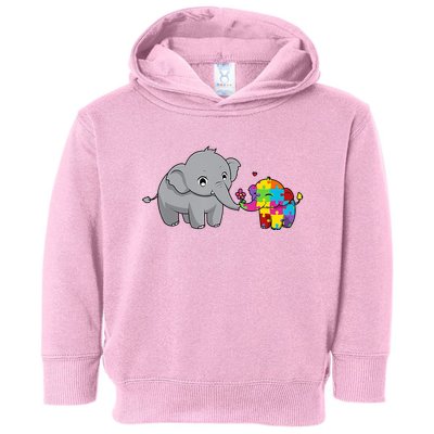Cute Elephant Autism Awareness Toddler Hoodie