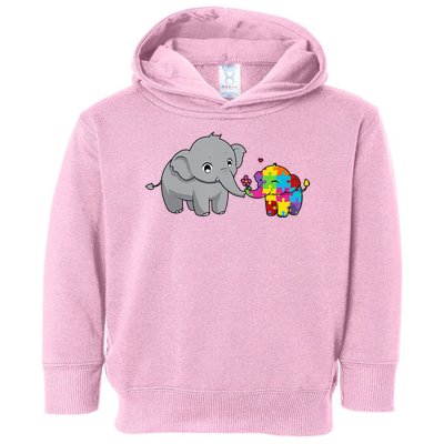 Cute Elephant Autism Awareness Toddler Hoodie