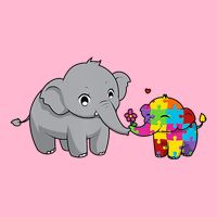 Cute Elephant Autism Awareness Toddler T-Shirt