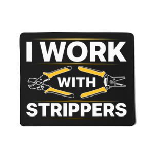 Cool Electrician Art Lineman Electrical Work Tools Mousepad