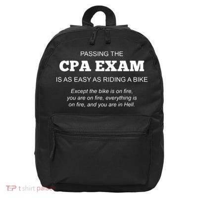 CPA Exam Accounting Major Certified Public Accountant 16 in Basic Backpack
