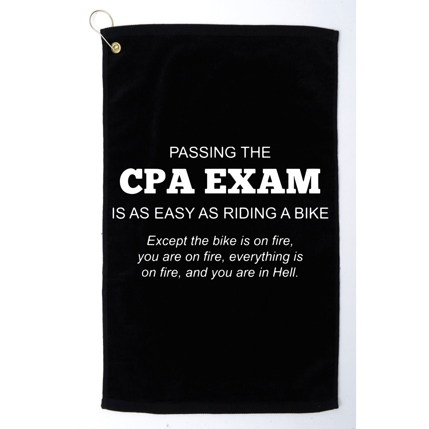 CPA Exam Accounting Major Certified Public Accountant Golf Towel