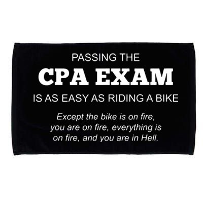 CPA Exam Accounting Major Certified Public Accountant Microfiber Hand Towel