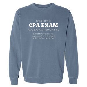 CPA Exam Accounting Major Certified Public Accountant Garment-Dyed Sweatshirt